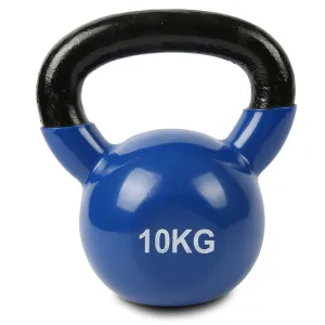 10kg Vinyl Kettlebell, Color-Coded for Home & Gym - CORTEX