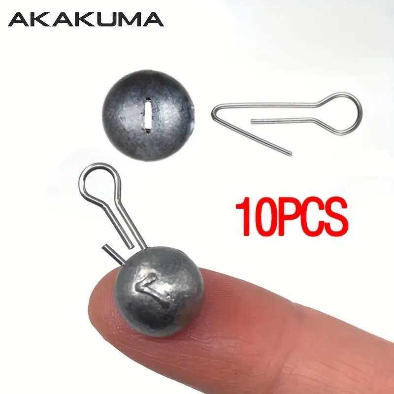 10pcs Fishing Lead Sinker Set for Texas Rig Soft Lures