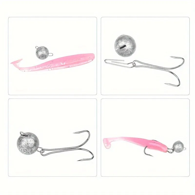 10pcs Fishing Lead Sinker Set for Texas Rig Soft Lures