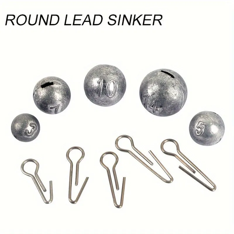 10pcs Fishing Lead Sinker Set for Texas Rig Soft Lures