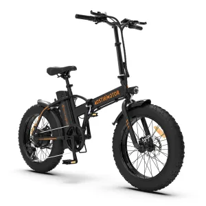 20" Folding Electric Bike Ebike Bicycle 500W Motor Fat Tire With 36V/13Ah Removable Li-Battery