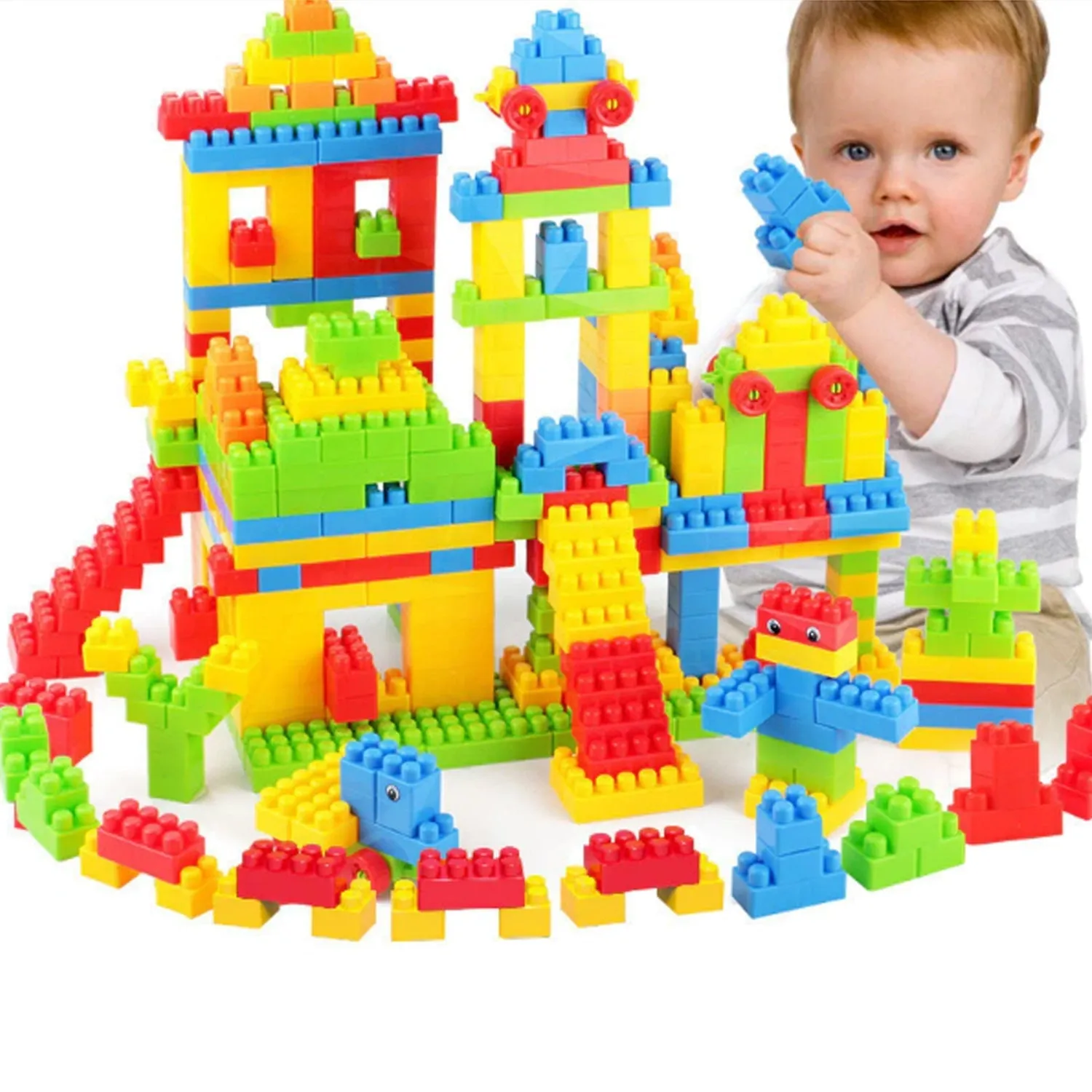 8076 100pc Building Blocks Early Learning Educational Toy for Kids