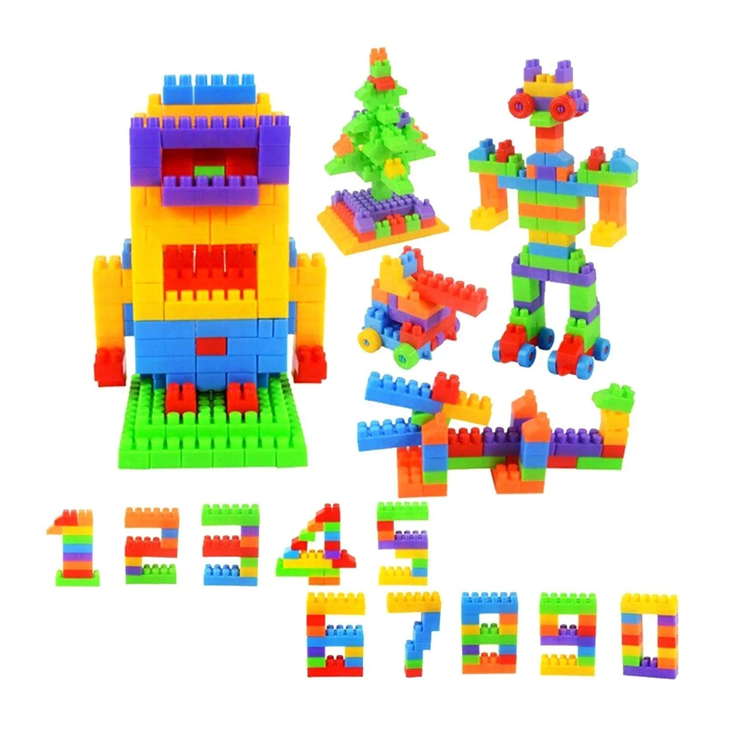 8076 100pc Building Blocks Early Learning Educational Toy for Kids