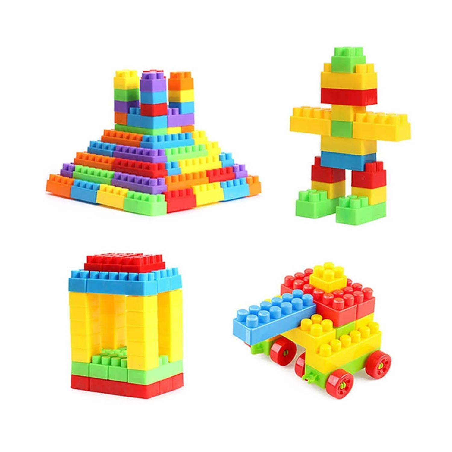 8076 100pc Building Blocks Early Learning Educational Toy for Kids