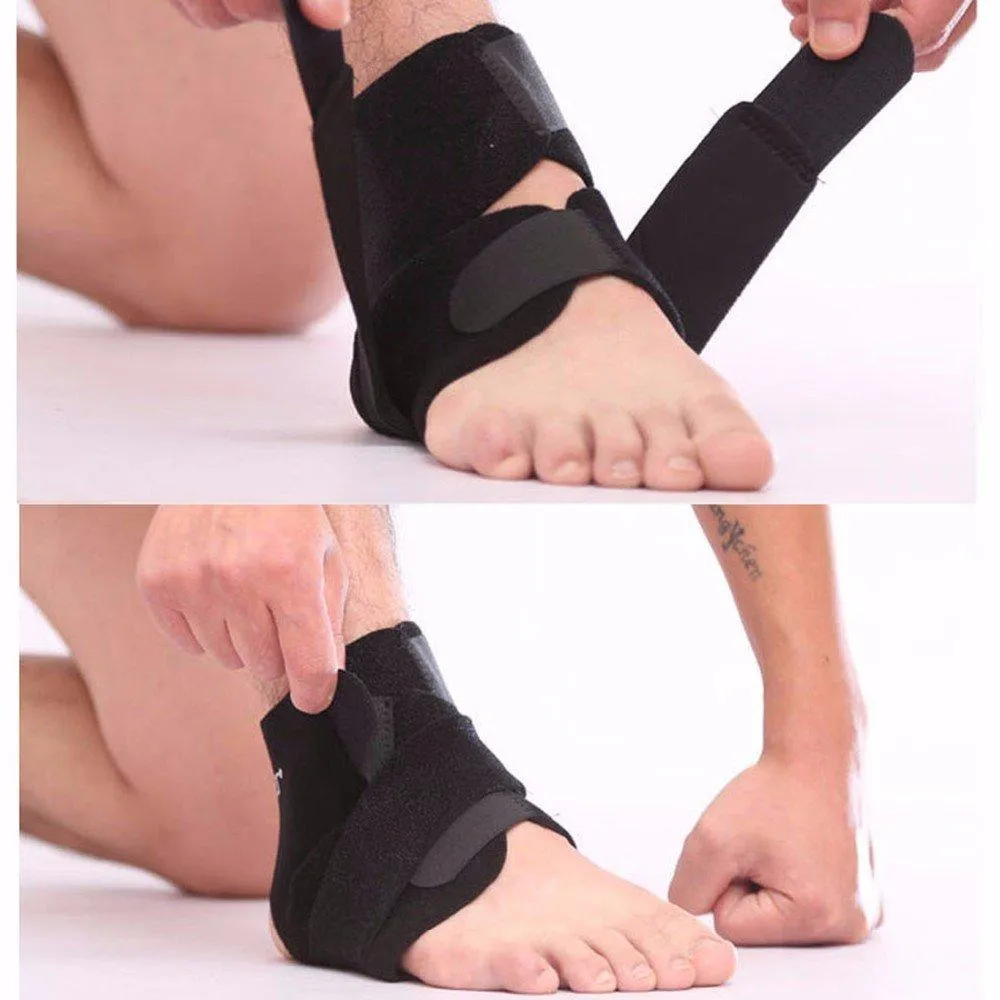 Ankle Brace Stabilizer with Adjustable Support Straps