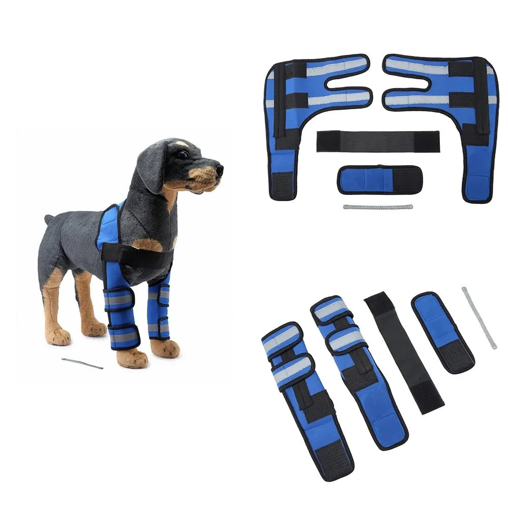 AnniePaw Adjustable Dog Knee Brace for Hock Recovery Bandage Wrap