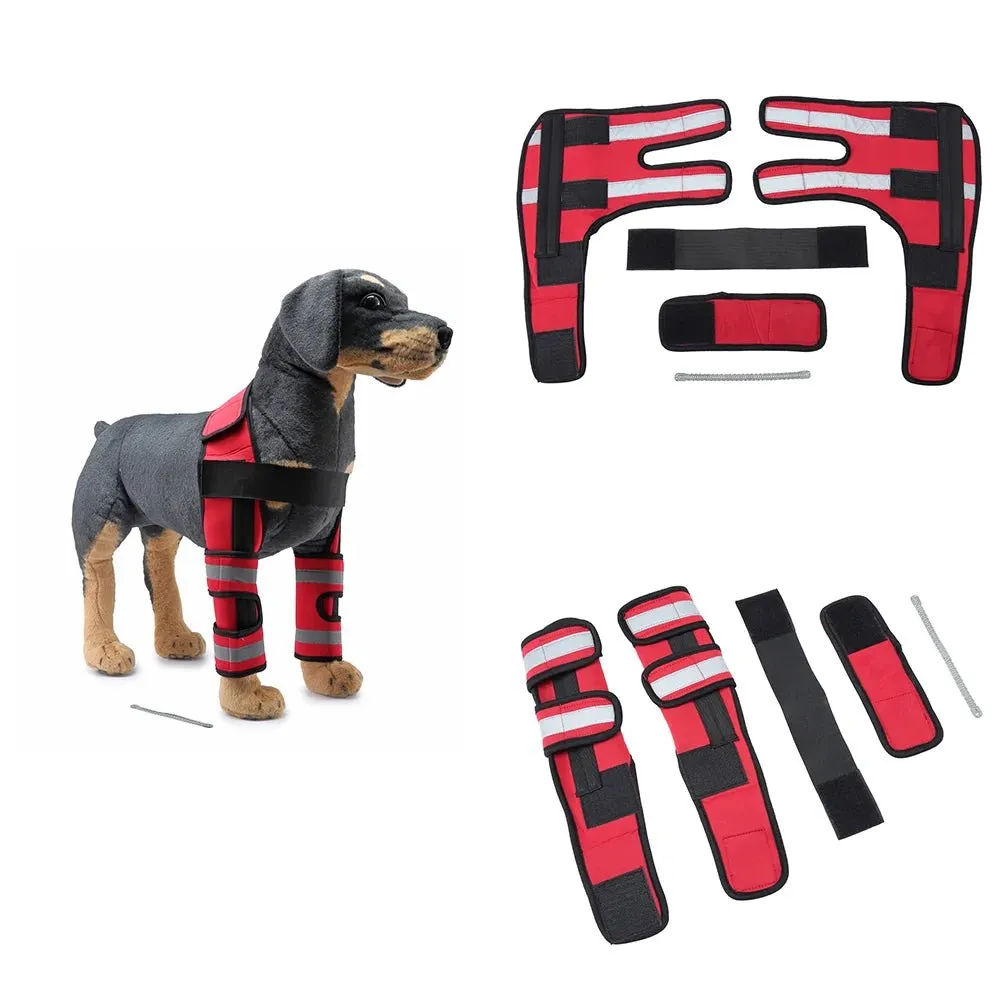 AnniePaw Adjustable Dog Knee Brace for Hock Recovery Bandage Wrap