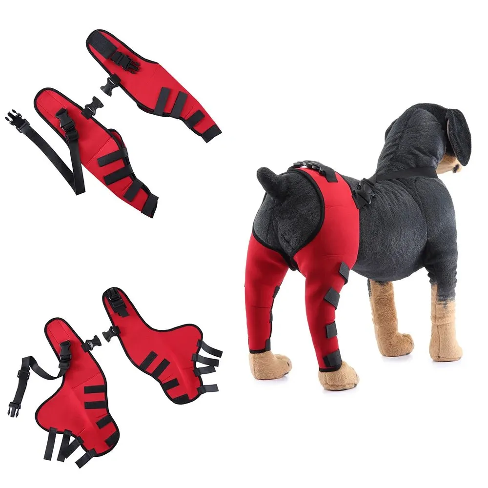 AnniePaw Adjustable Dog Knee Brace for Hock Recovery Bandage Wrap