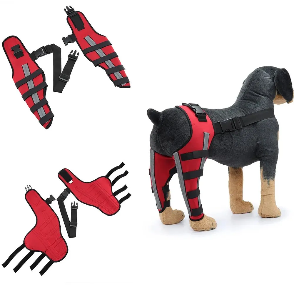 AnniePaw Adjustable Dog Knee Brace for Hock Recovery Bandage Wrap