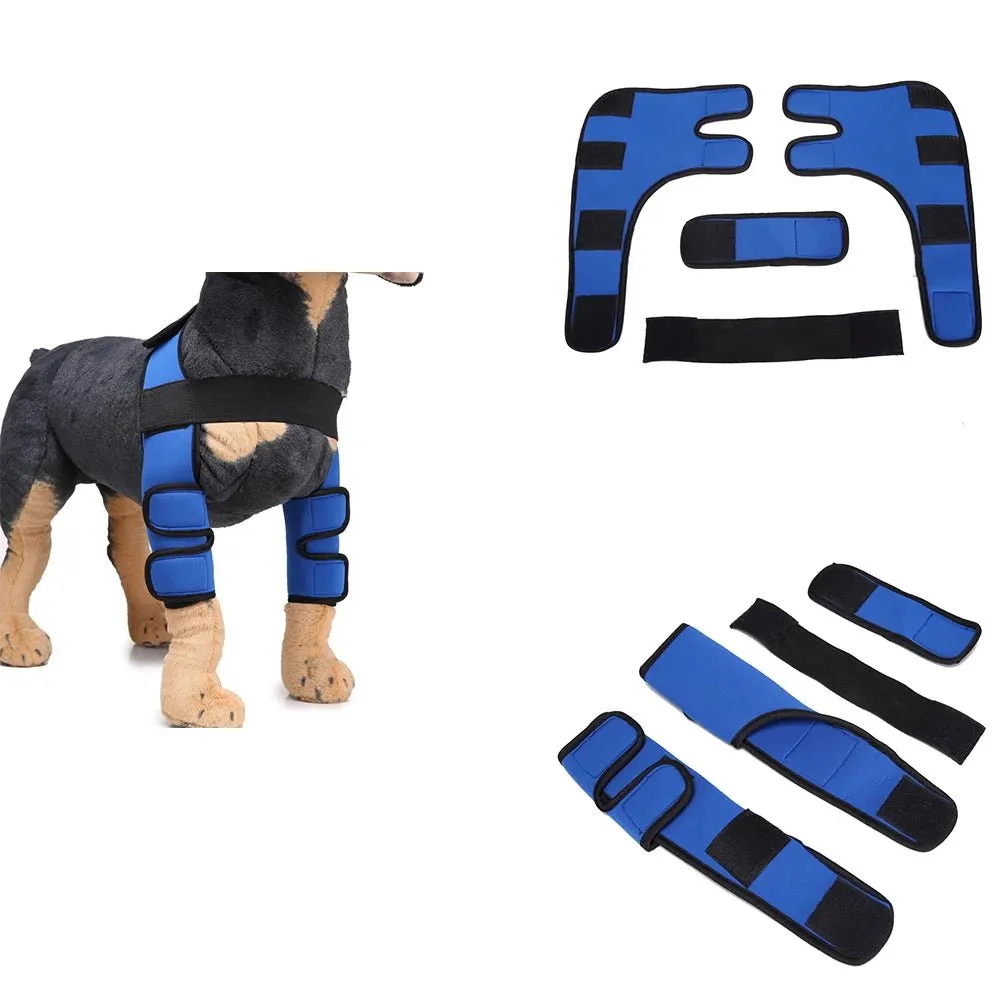 AnniePaw Adjustable Dog Knee Brace for Hock Recovery Bandage Wrap