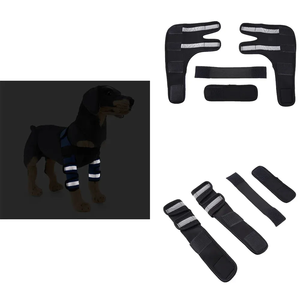 AnniePaw Adjustable Dog Knee Brace for Hock Recovery Bandage Wrap