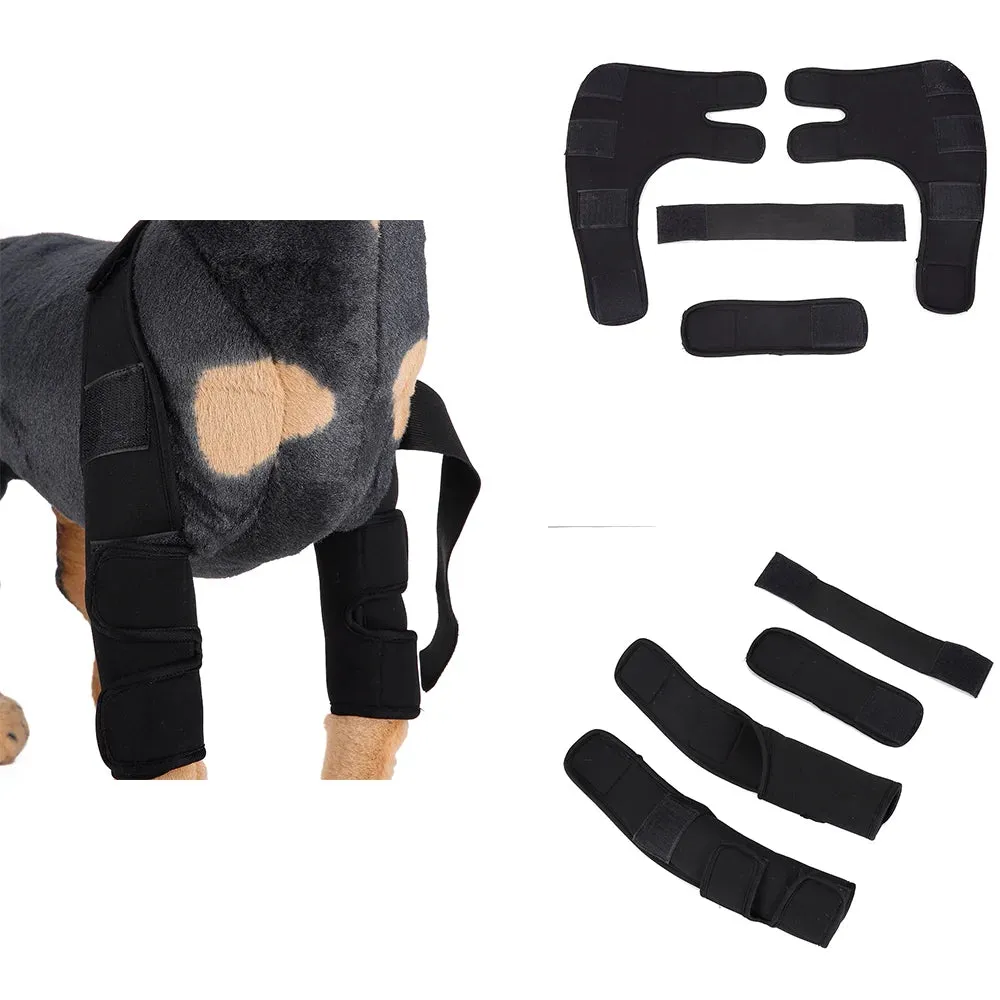 AnniePaw Adjustable Dog Knee Brace for Hock Recovery Bandage Wrap