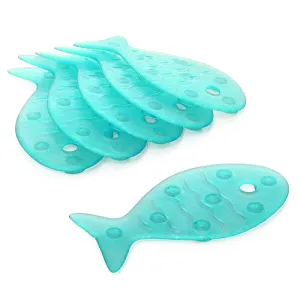 Anti-slip Bathroom Floor Stickers Fish Turquoise