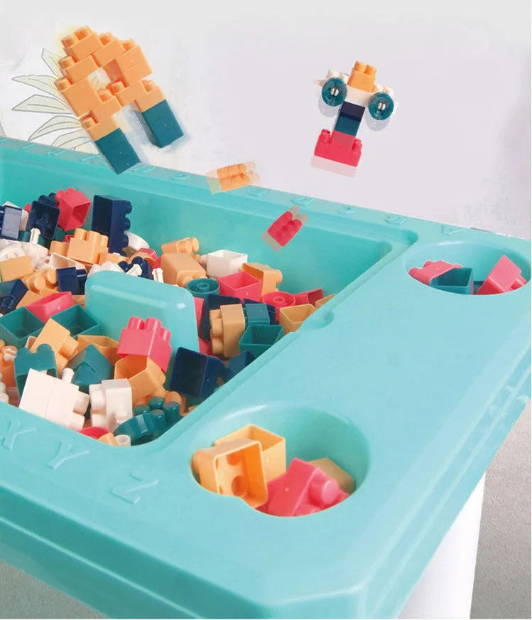 Building block storage box set