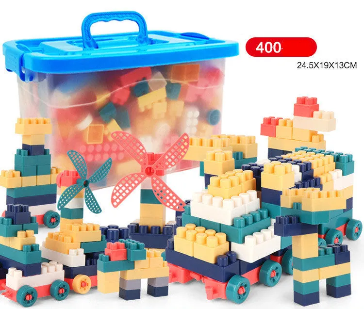 Building block storage box set