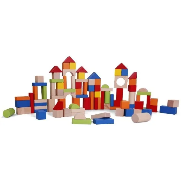 Classic World 100Pc Wooden Blocks - Barrel