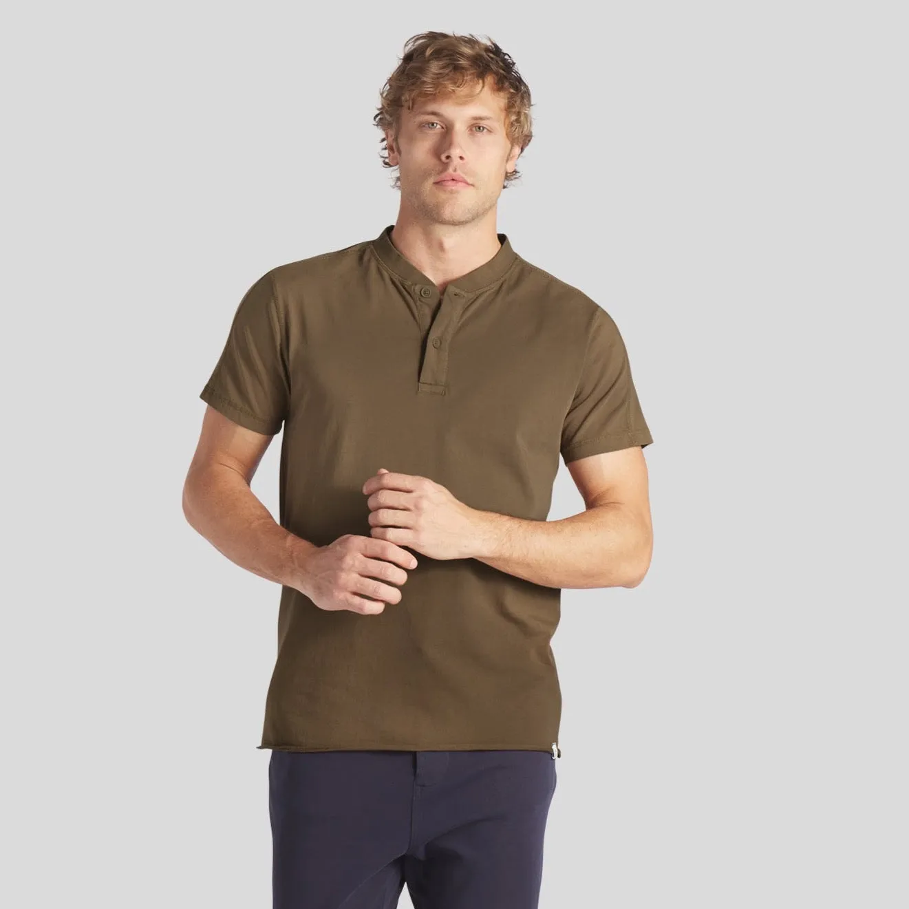 Cooper Short Sleeve Henley - Butternut