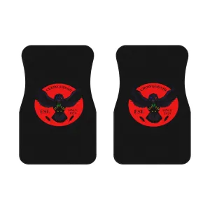 Crowgodshi Car Mats (2x Front), RED