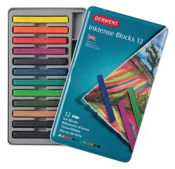 Derwent Inktense Blocks tin-12