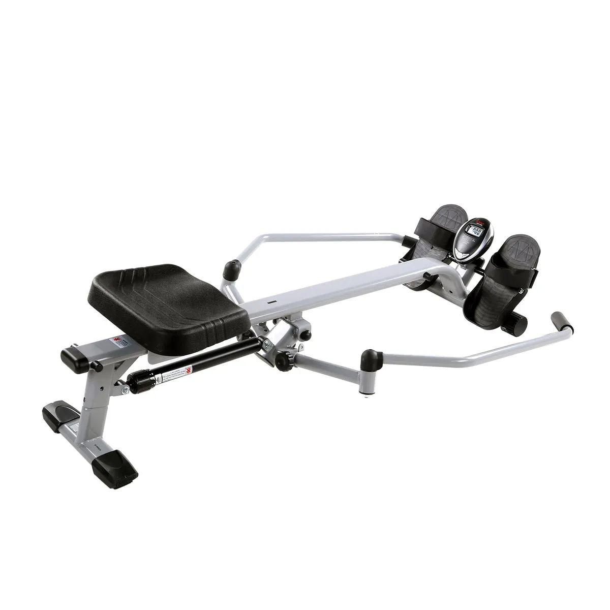 Full Motion Rowing Machine Rower w/ 350 lb High Weight Capacity and LCD Monitor