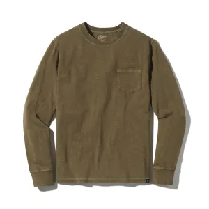 Hewitt Garment Dyed Pocket Tee - Military Olive