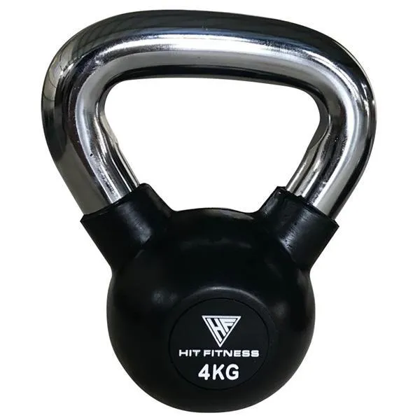 Hit Fitness Chrome Handle Kettlebell Set | 4kg, 10kg and 16kg