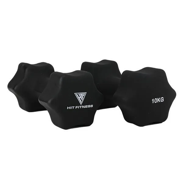 Hit Fitness Neoprene Studio Dumbbells | 10kg Pair