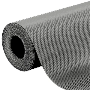 Kuber Industries Multipurpose Textured Super Strong Anti-Slip Mat Liner,Size 45X125 Cm (1.25 Meter Roll, Grey) - CTKTC40199