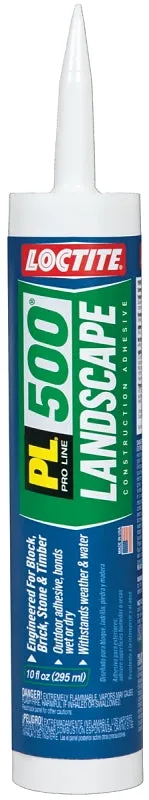 Loctite 1654392 Landscape Block Adhesive, Paste, Acetone, Beige/Tan, 10 oz Tube :EA: QUANTITY: 1