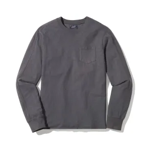 New Cooper Garment Dyed Pocket Tee - Gargoyle