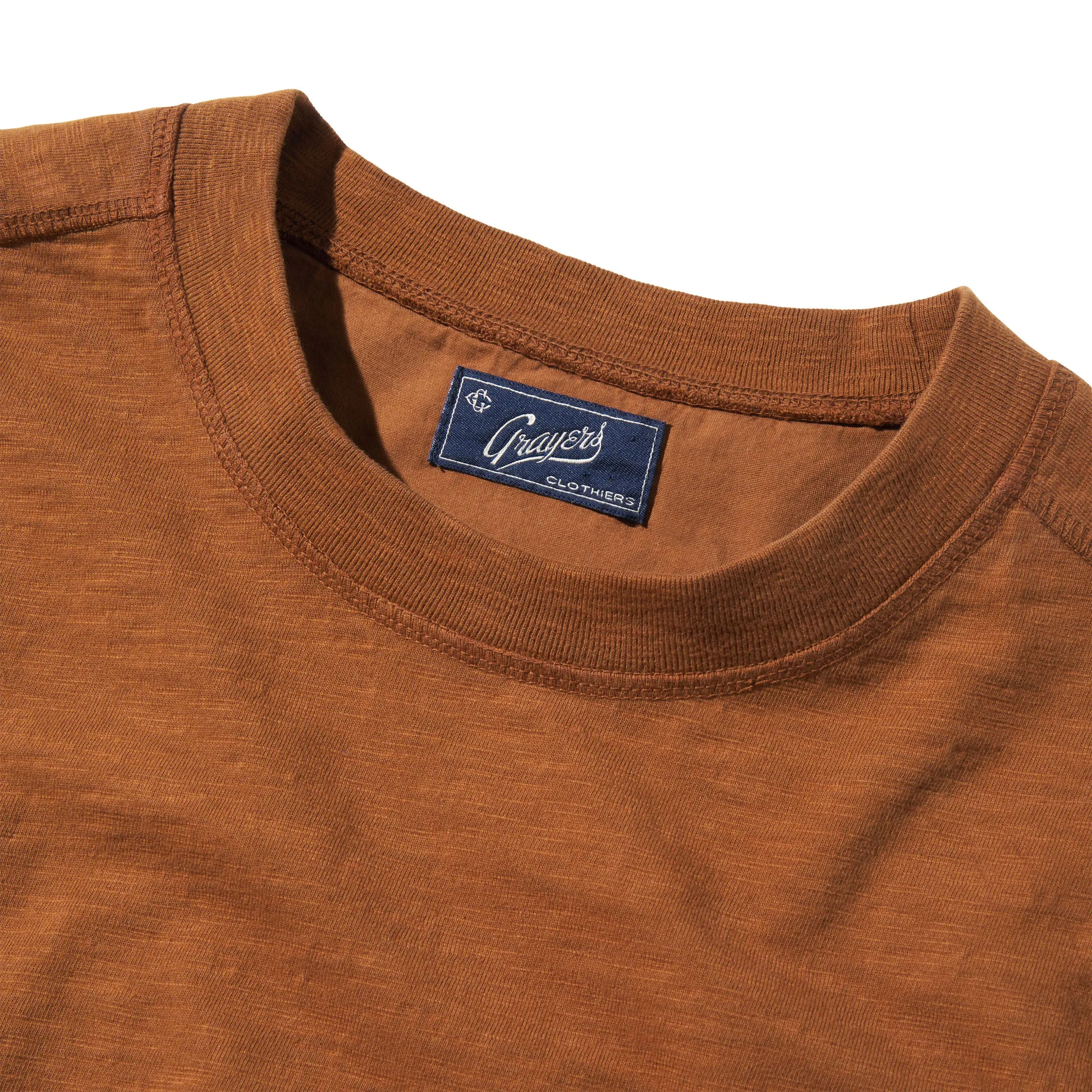 New Cooper Garment Dyed Pocket Tee - Monks Robe