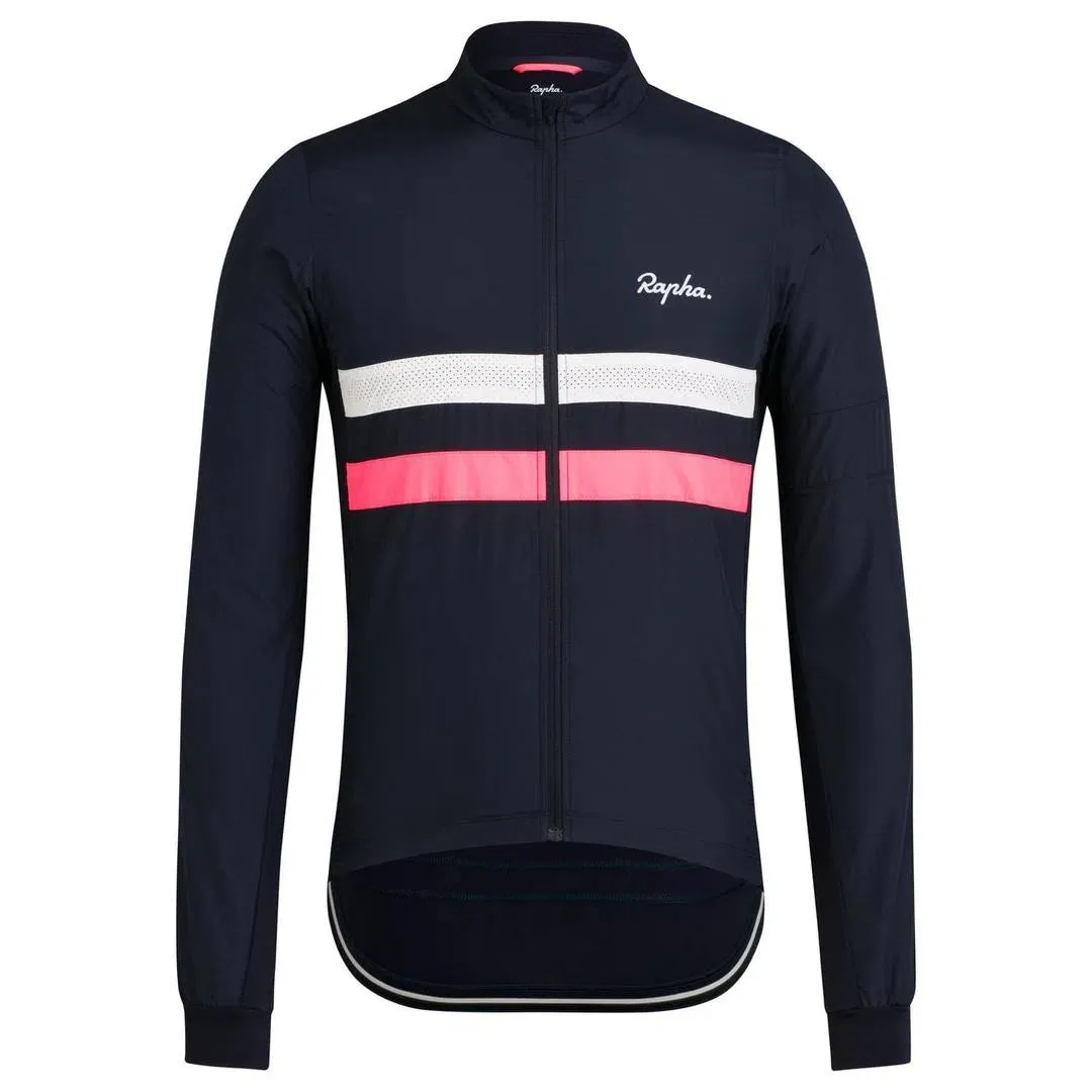 RAPHA Brevet Windblock Jersey - DNW Dark Navy/White