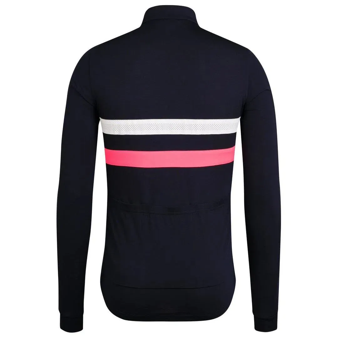 RAPHA Brevet Windblock Jersey - DNW Dark Navy/White