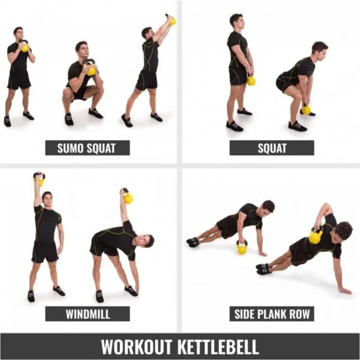 Rubber Coated Kettlebell 6KG