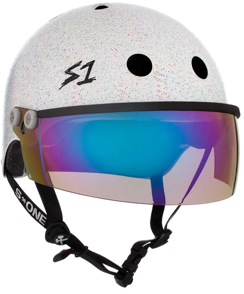 S1 Lifer Visor Gen 2 Helmet - White Gloss Glitter