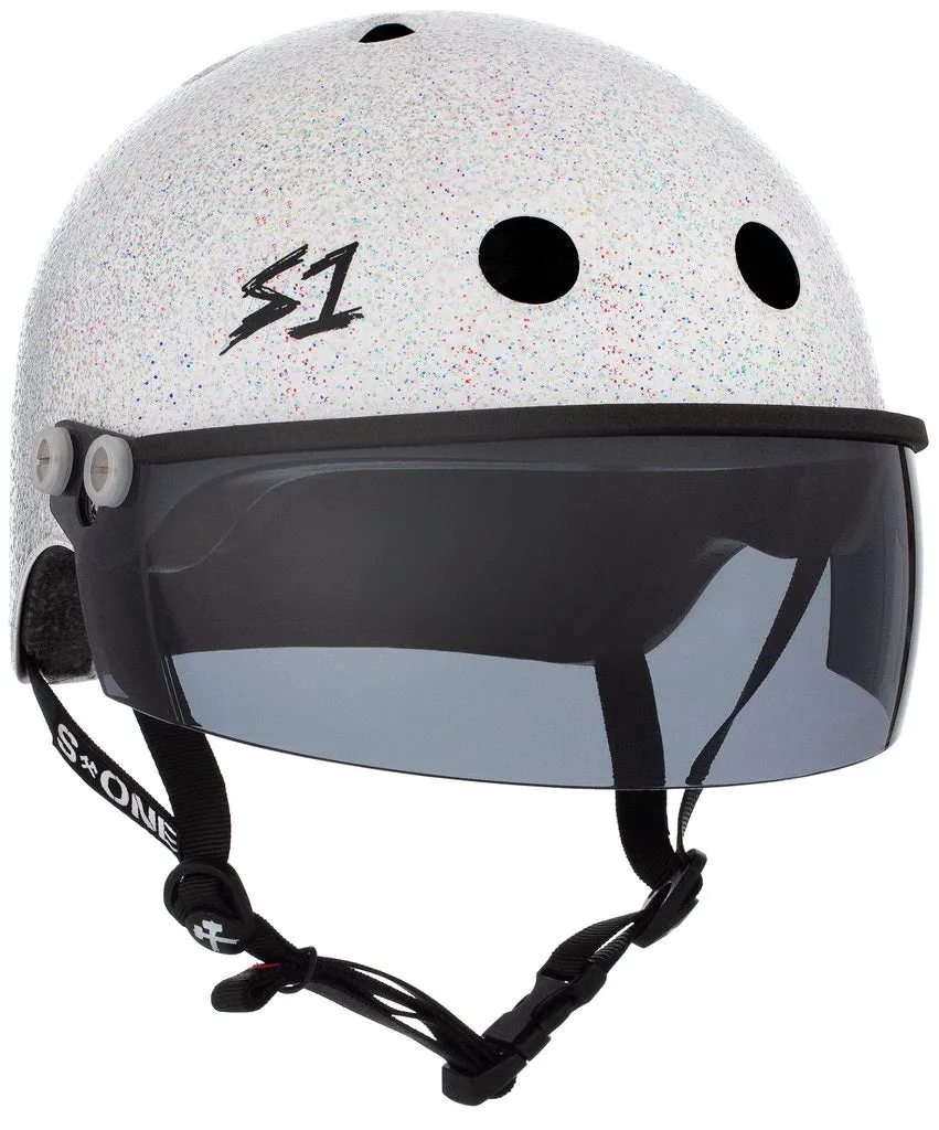 S1 Lifer Visor Gen 2 Helmet - White Gloss Glitter