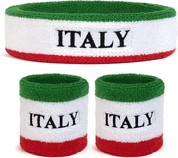 Set of 1 headband and 2 wristbands, (Italy)