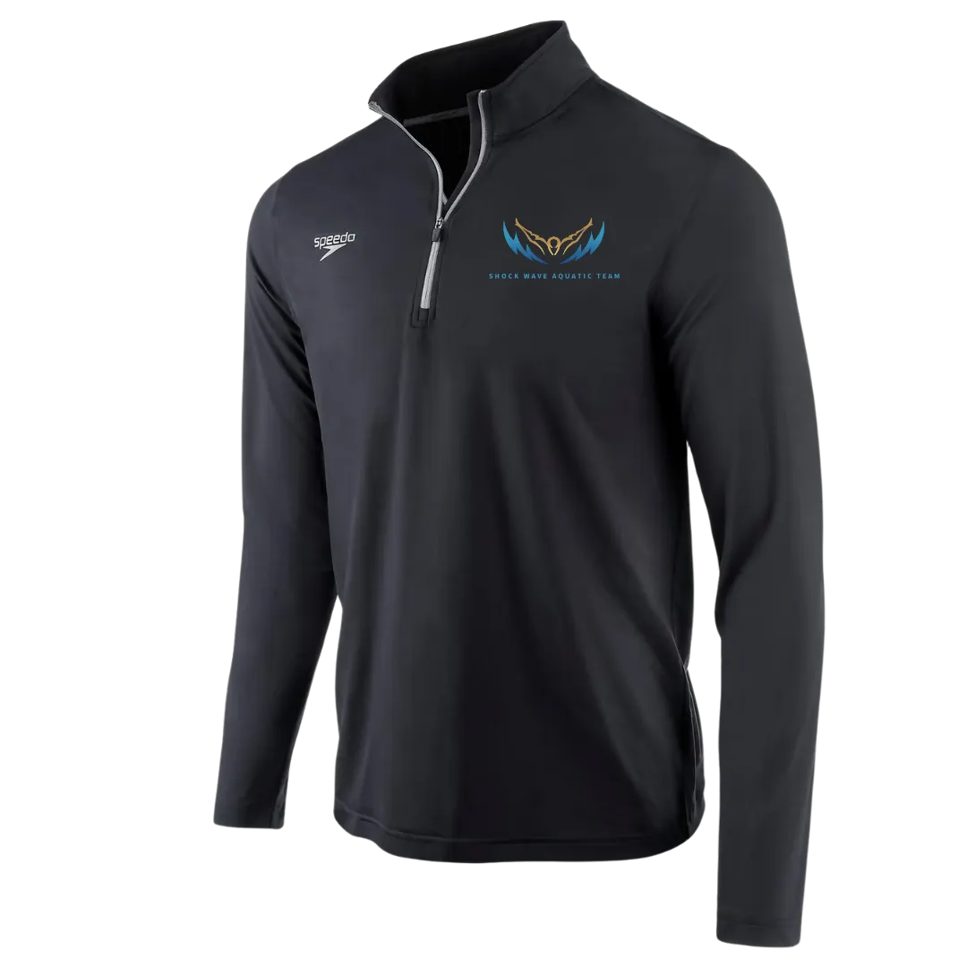 Speedo Jersey 1/4 Zip Long Sleeve T-Shirt Design #5 (Customized) - Shockwave