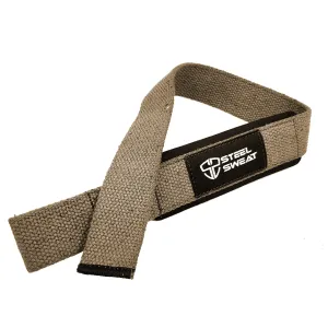 Steel Sweat Lifting Straps - Tan