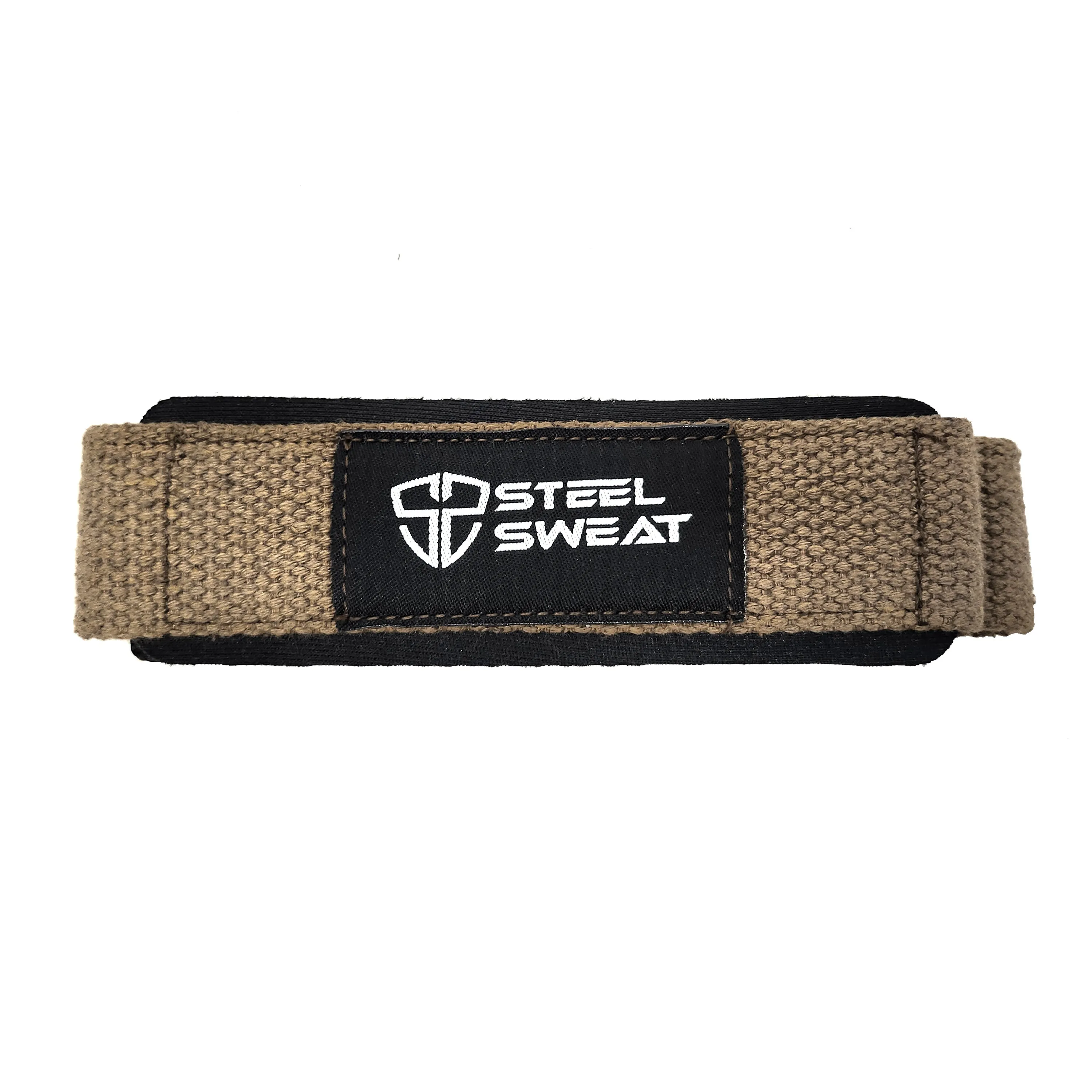 Steel Sweat Lifting Straps - Tan