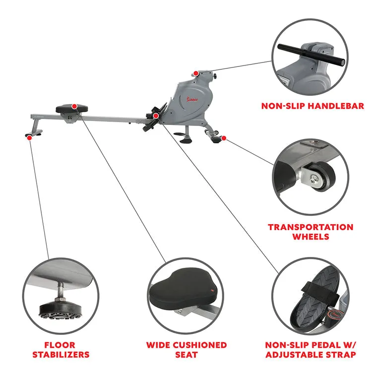 Sunny Health & Fitness Dual Rower Rowing Machine - SF-RW5935