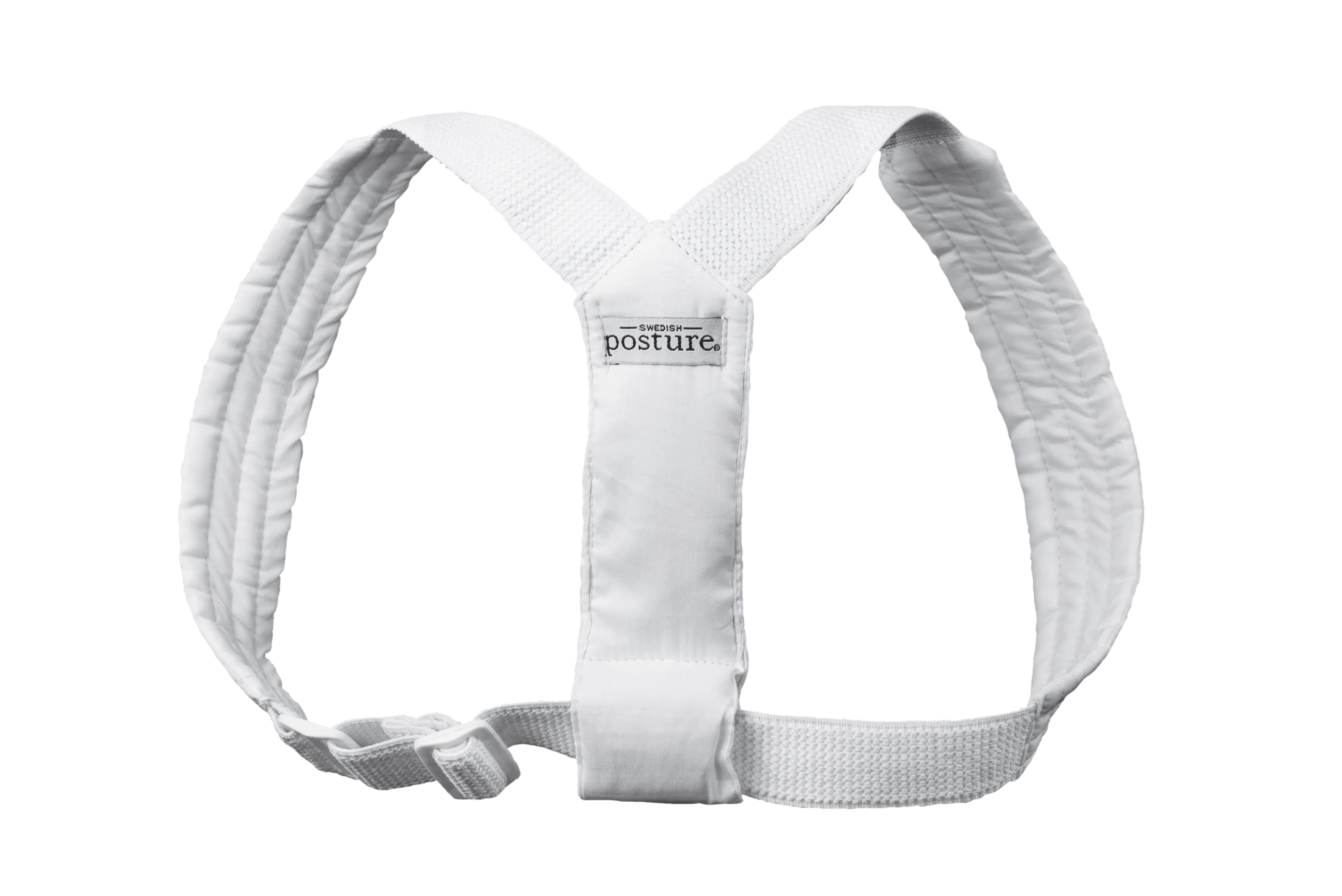 Swedish Posture Unisex Kids' Flexi Harness Posture Corrector in White, Black, or Pink