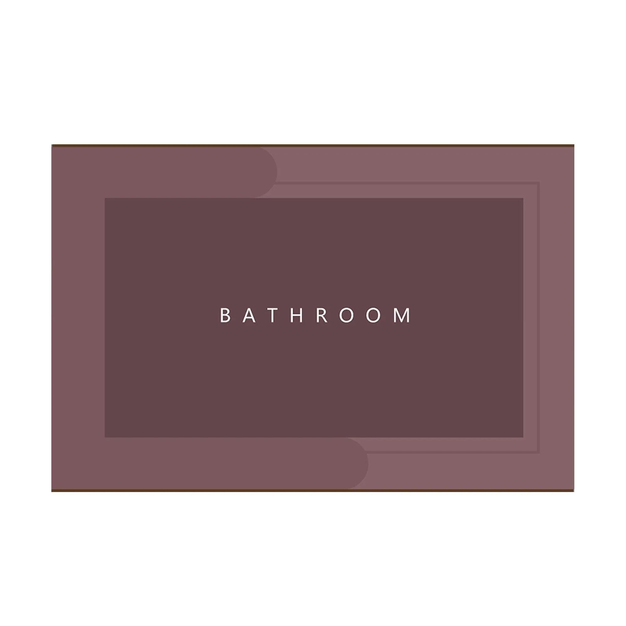 UMAI Polyester Rubber Bathroom Mat (40 * 60cm) Bath Mat | Anti Skid Mat for Bathroom Floor | Bathroom Accessories | Bathroom Mats Water Soak | Non Slip Mat for Bathroom | Floor Mat-Maroon