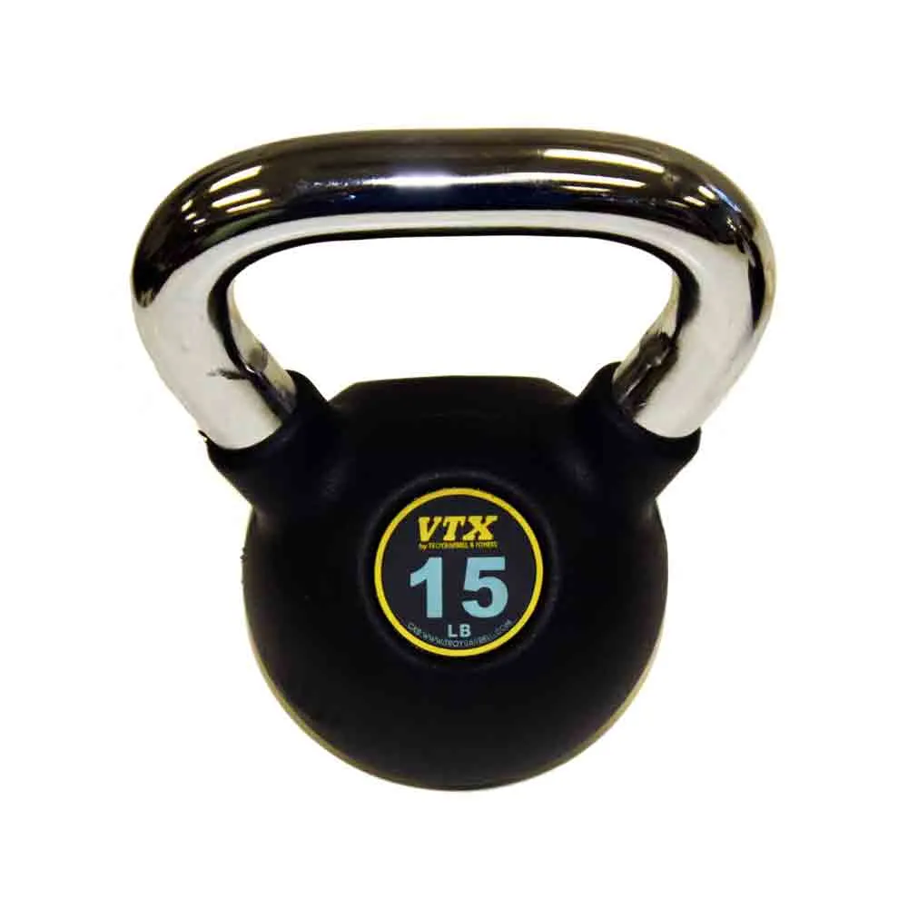 VTX 15 lb to 50 lb 5 piece Club Kettlebell Set with Vertical Rack