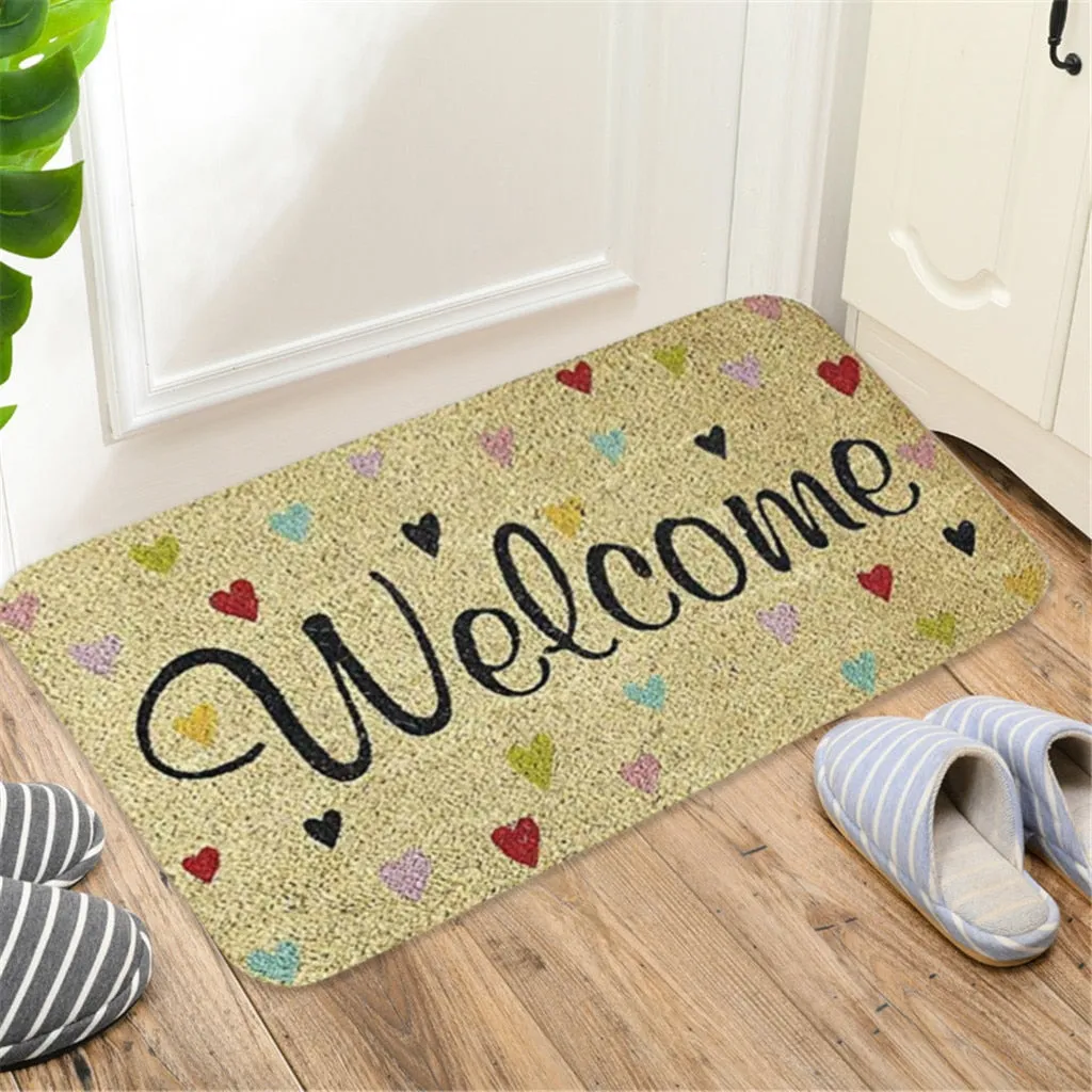 Welcoming Non-Slip Door Mats