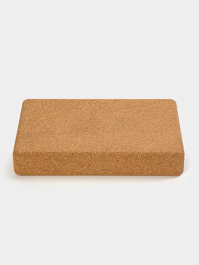 Yoga Studio The Comfortable Cork Flat Yoga Block (Unbranded)